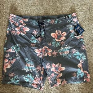 Roundtree & Yorke floral board shorts Big & Tall NWT